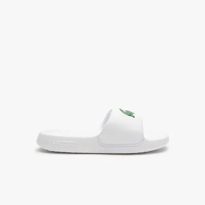 Lacoste Serve Gold Pin Slides In White