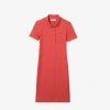 LACOSTE WOMEN'S SHORT SLEEVED SLIM FIT RIBBED COTTON DRESS - 36