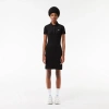 LACOSTE WOMEN'S SHORT SLEEVED SLIM FIT RIBBED COTTON DRESS - 44