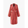 Lacoste Womens Sierra L Défilé Logo-embroidered Organic-cotton Bathrobe In Sierra