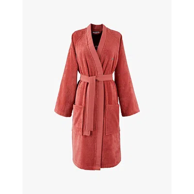 Lacoste Womens Sierra L Défilé Logo-embroidered Organic-cotton Bathrobe
