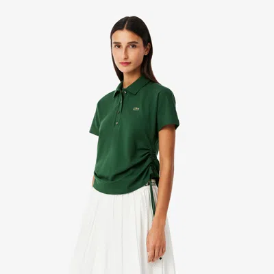 Lacoste Women's Slim Fit Adjustable Piqué Polo - 34 In Green