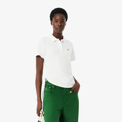 Lacoste Women's Slim Fit Adjustable Piqué Polo - 36 In White