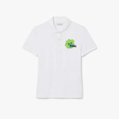 Lacoste Women's Slim Fit L.12.d Stretch Mini Piqué Polo - 34 In White