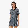 Lacoste Women's Slim Fit Monogram Polo - 46 In Blue