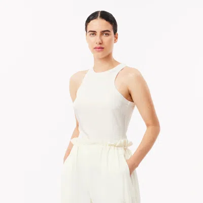 Lacoste Women's Slim Fit Satin Tank Top - 38
