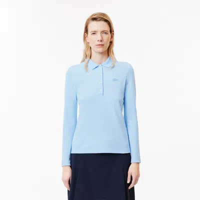 Lacoste Women's Slim Fit L.12.d Stretch Mini Piqué Polo - 32 In Blue