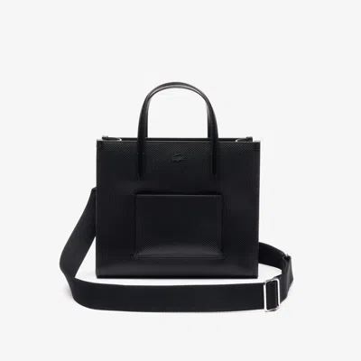 Lacoste Women's Small Chantaco Leather Tote - One Size In Black