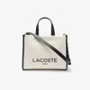 Lacoste Women's Small Heritage Canvas Tote - One Size In Beige