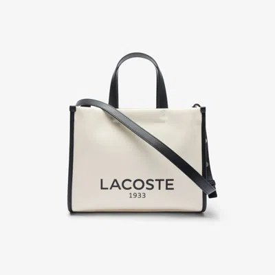 Lacoste Women's Small Heritage Canvas Tote - One Size In Beige