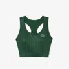 Lacoste Women's Sport Printed Sports Bra In Green