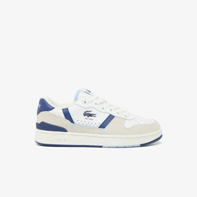 Lacoste Women's T-clip Set Leather Sneakers - 6 In White