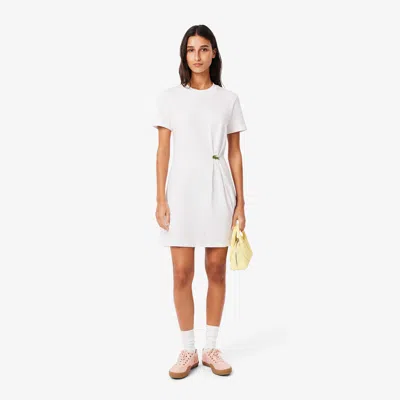Lacoste Women's T-shirt Dress - 40 In White