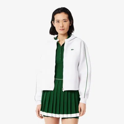 Lacoste Women's Ultra Dry Hoodie - 34 In White