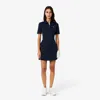 Lacoste Women's Ultra Dry Lined Golf Skirt - 42 In Blue
