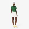 Lacoste Women's Ultra Dry Lined Golf Skirt - 44 In White