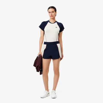 Lacoste Women's Stretch Sport Shorts - 40 In Blue