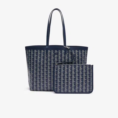 Lacoste Women's Zely Tote & Pouch - One Size In Blue
