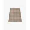 Lacoste Womens Beige Check Check-pattern Cotton Mini Skirt In Brown