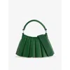 Lacoste Womens Fairway Lenglen Extra Small Leather Cross Body Bag In Green
