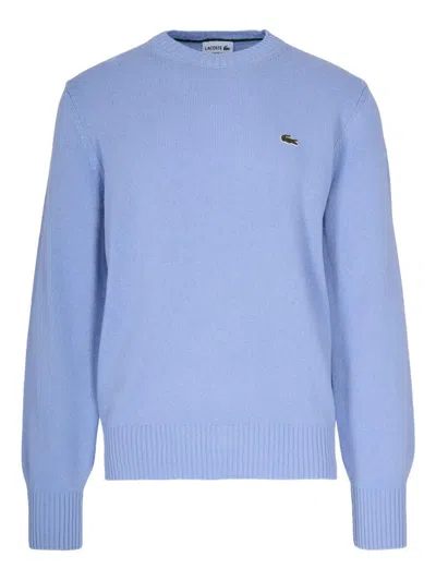 LACOSTE WOOL CREW NECK SWEATER