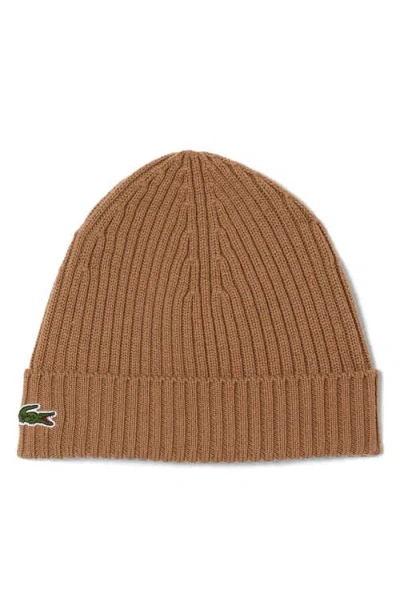 LACOSTE LACOSTE WOOL CUFF BEANIE