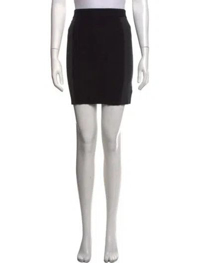Pre-owned Lacoste Wool Mini Skirt In Brown