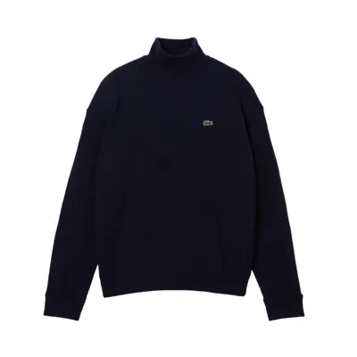 LACOSTE WOOL PULLOVER WITH TRADITIONAL MOSS STITCH