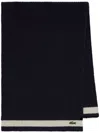 Lacoste Wool Scarf In Blue