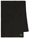 Lacoste Wool Scarf In Green