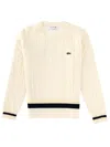 Lacoste Wool Sweater In Neutral