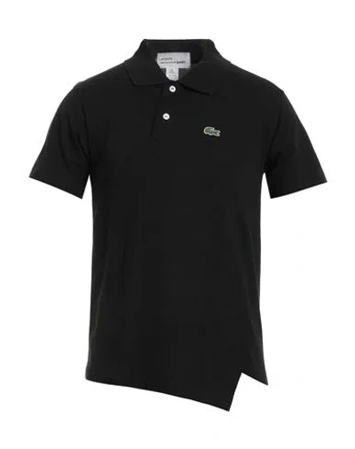 Lacoste X Comme Des Garçons Shirt Man Polo Shirt Black Size L Cotton