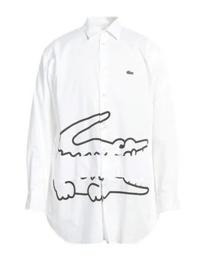 Lacoste X Comme Des Garçons Shirt Man Shirt White Size S Cotton
