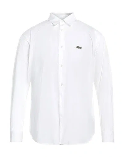 Lacoste X Comme Des Garçons Shirt Man Shirt White Size Xl Cotton