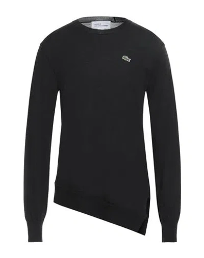 Lacoste X Comme Des Garçons Shirt Man Sweater Black Size L Wool
