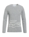 Lacoste X Comme Des Garçons Shirt Man Sweater Grey Size L Wool In Grey