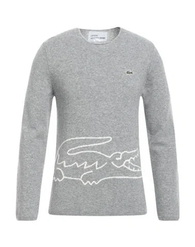 Lacoste X Comme Des Garçons Shirt Man Sweater Grey Size S Wool
