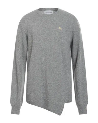Lacoste X Comme Des Garçons Shirt Man Sweater Grey Size Xl Wool In White