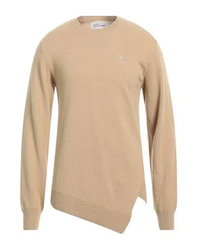 Lacoste X Comme Des Garçons Shirt Man Sweater Khaki Size Xl Wool In Beige