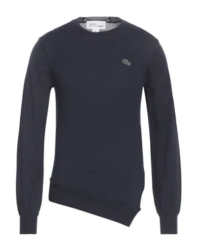 Lacoste X Comme Des Garçons Shirt Man Sweater Midnight Blue Size Xl Wool
