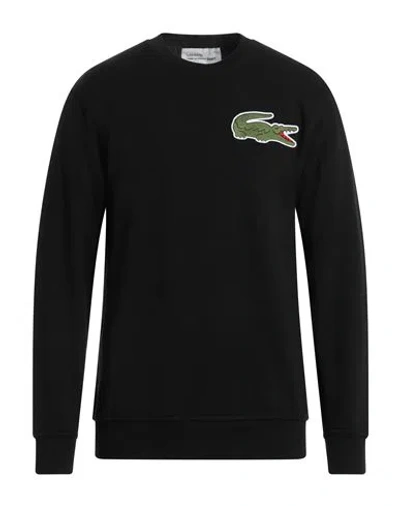 Lacoste X Comme Des Garçons Shirt Man Sweatshirt Black Size L Cotton