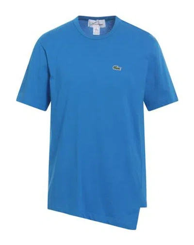 Lacoste X Comme Des Garçons Shirt Man T-shirt Azure Size Xs Cotton In Blue