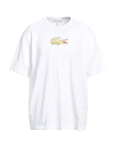 Lacoste X Comme Des Garçons Shirt Man T-shirt White Size S Cotton