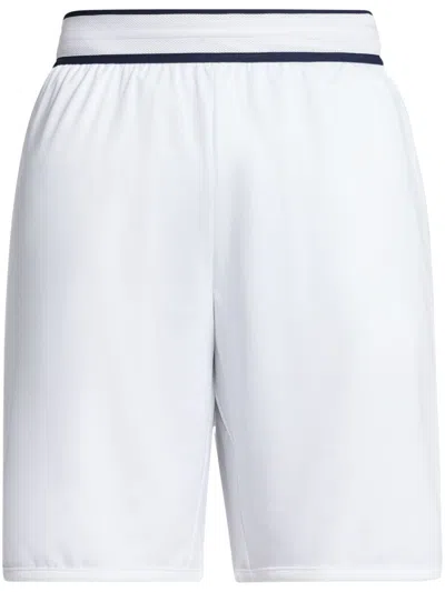Lacoste X Daniil Medvedev Striped-edge Shorts In White