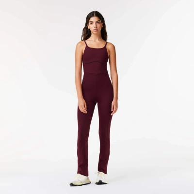 Lacoste X Eleven By Venus Embroidered Back Jumpsuit - 32 In Red