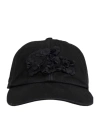 Lacoste X Lemarié Floral-appliqué Cap In Black