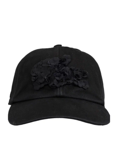 LACOSTE X LEMARIÉ FLORAL-APPLIQUÉ CAP