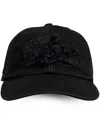 Lacoste X Lemarié Floral-appliqué Cap In Black