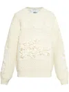 Lacoste X Lemarié Floral-appliqué Sweater In Neutrals