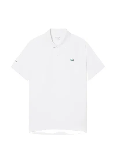 Lacoste Short Sleeved Polo T Shirt White In Bianco Bianco